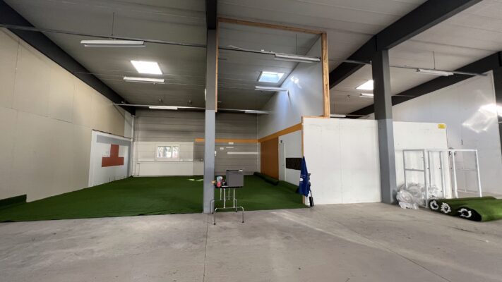 Nekalan halli rakennusvaiheessa