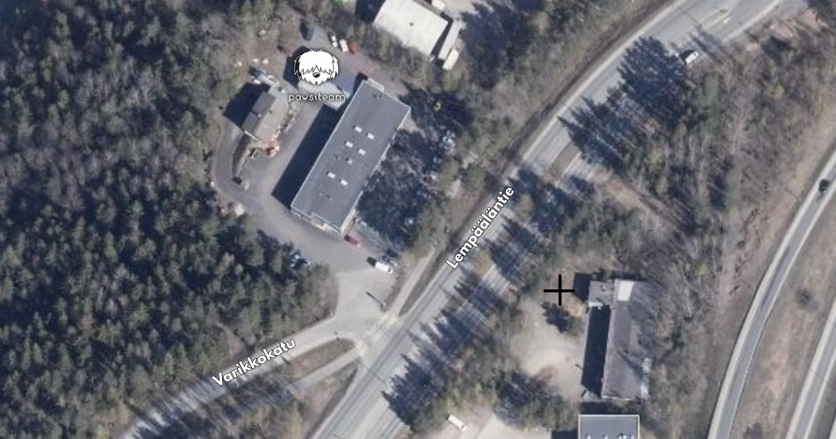 Tampereen Lakalaivan koirahallin sijainti